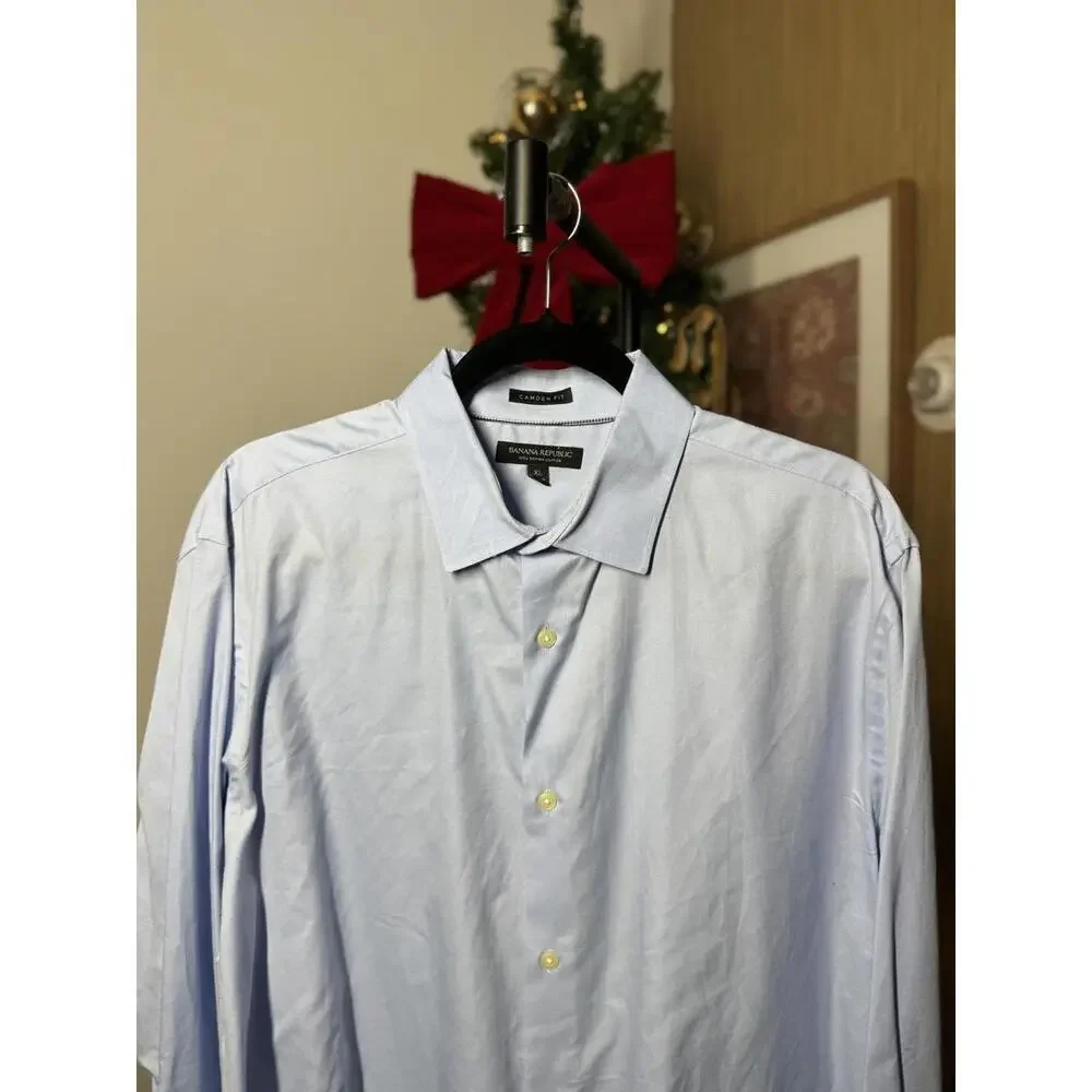Men's Light Blue Dress Shirt by Banana Republic
